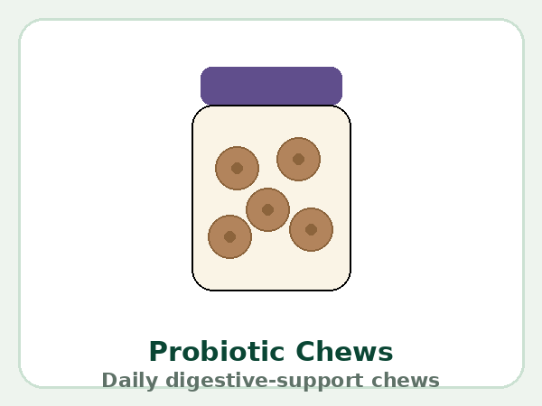 Probiotic chews & powders — product illustration